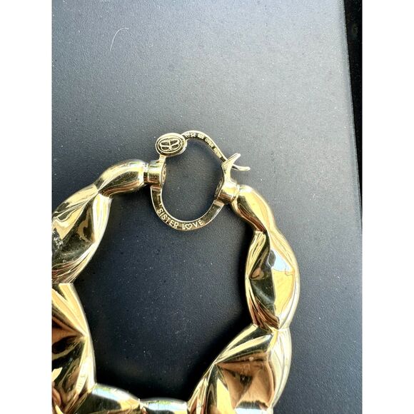 NWOT Sister Love Mee's Dawg's Single Hoop Earring Size 60mm Diameter ONLY 1 Hoop - Picture 6 of 6